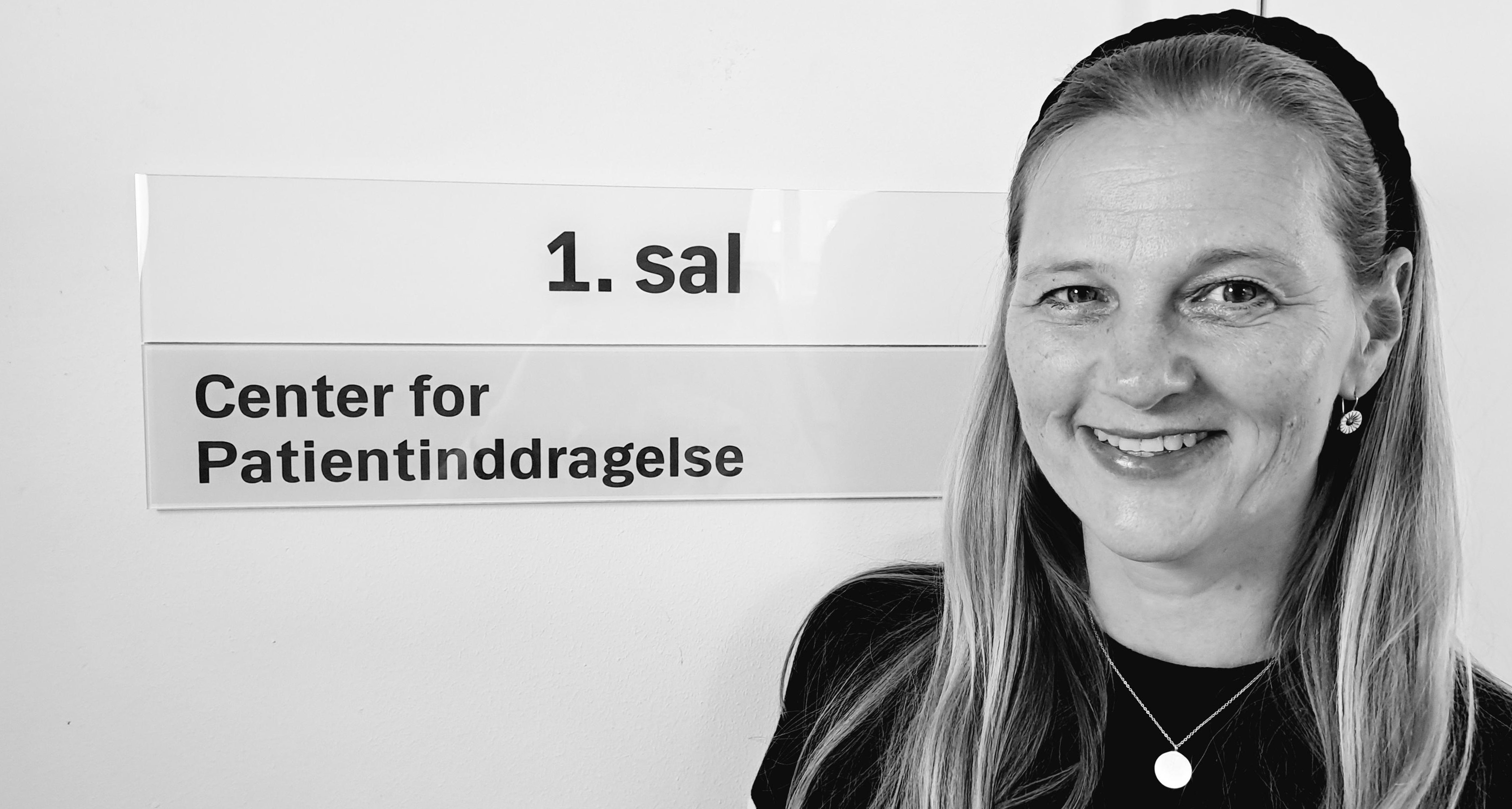 Chefkonsulent Karen Skødt Hansen foran Center for Patientinddragelse